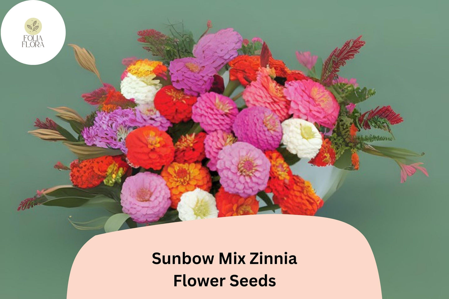 Sunbow Mix Zinnia Seeds: Vibrant Heirloom Garden Flowers