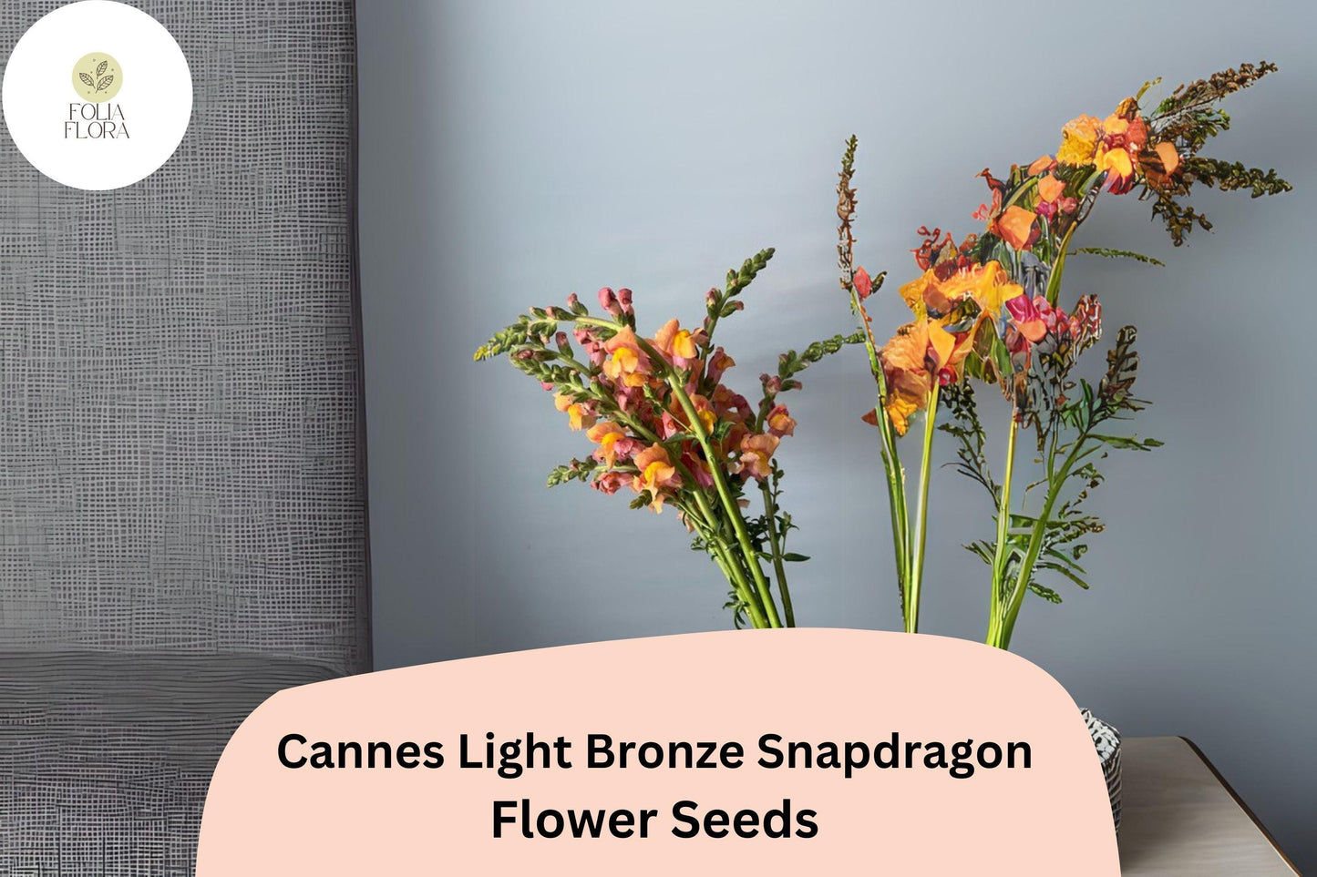 Cannes Light Bronze Snapdragon Seeds (Antirrhinum majus) | 1000+ Seeds | Warm Bronze Blooms for Garden & Containers