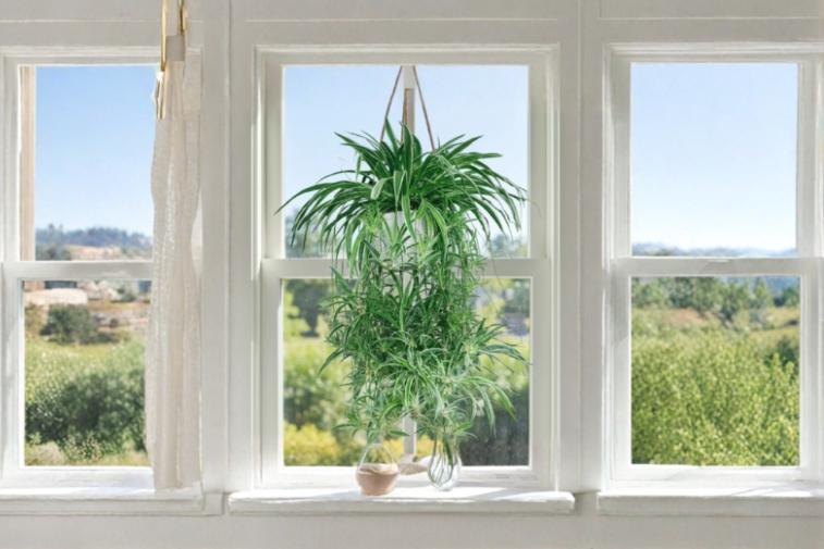 Spider Plant 2 Rooted Cuttings (Chlorophytum comosum) Variegated Indoor Houseplant