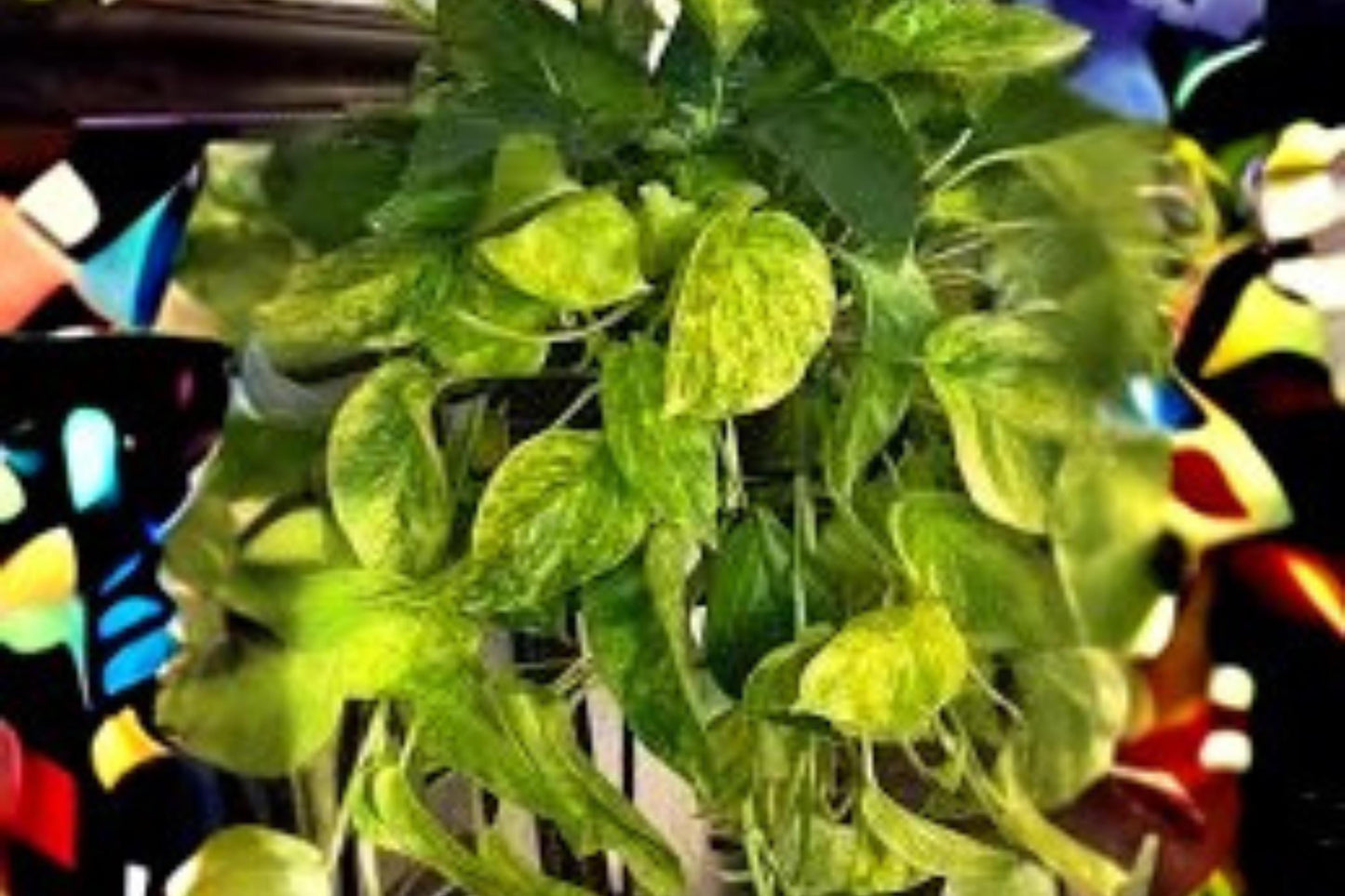 Fernando Fire Pothos 3 Cuttings (Epipremnum aureum) No Roots Variegated Houseplant