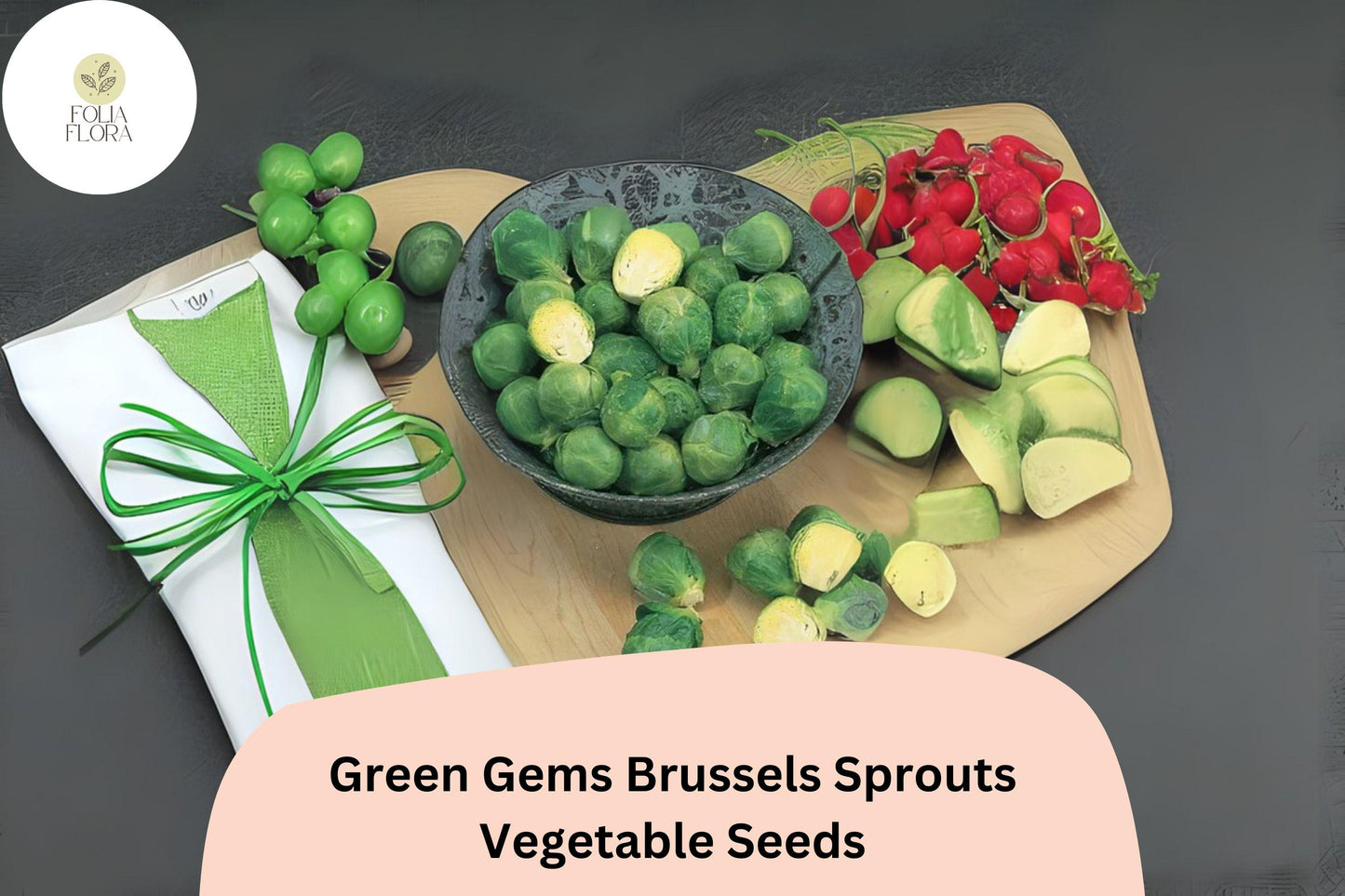 500+ Green Gems Brussels Sprouts Seeds | Brassica oleracea | Hybrid Sprout Variety | Bulk Garden Vegetable Seeds