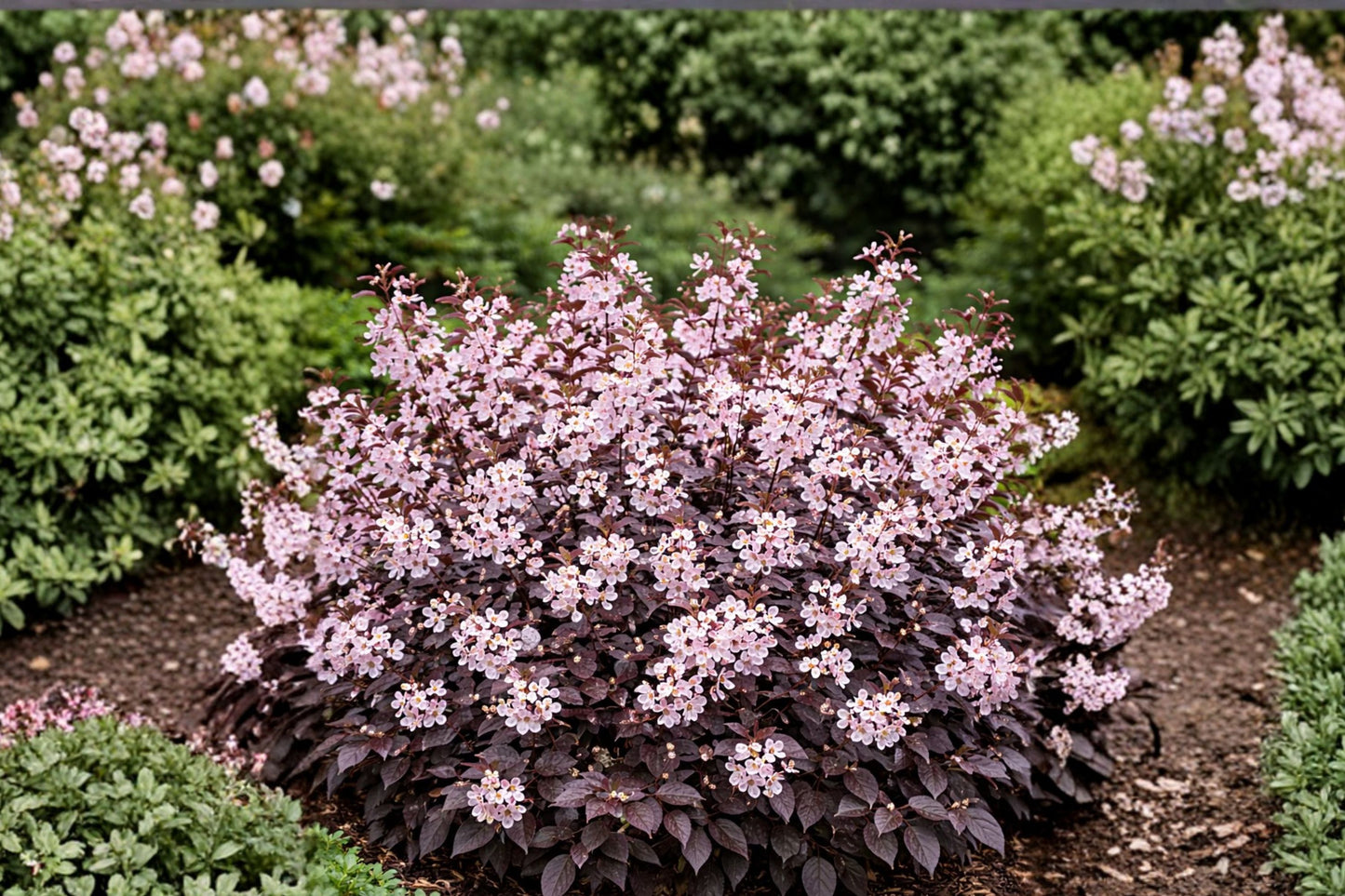 Purpleleaf Sandcherry Live Plant | Prunus × cistena | 3.5 Inch Pot | Purple Foliage Flowering Shrub