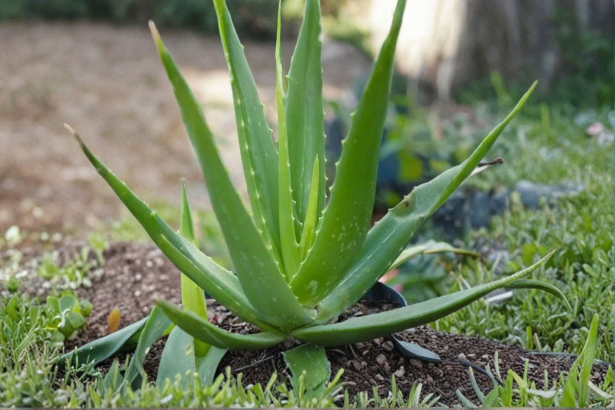 Aloe Vera Live Plants | 2 Green Rooted Pups | 10 Inch Aloe Vera Plants | Succulent Starter Plants | Ready to Plant | Organic Grown