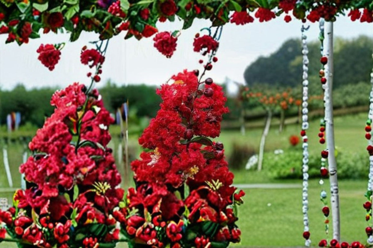 Red Rocket Crape Myrtle Live Plant – Ruby Red Flowering Tree