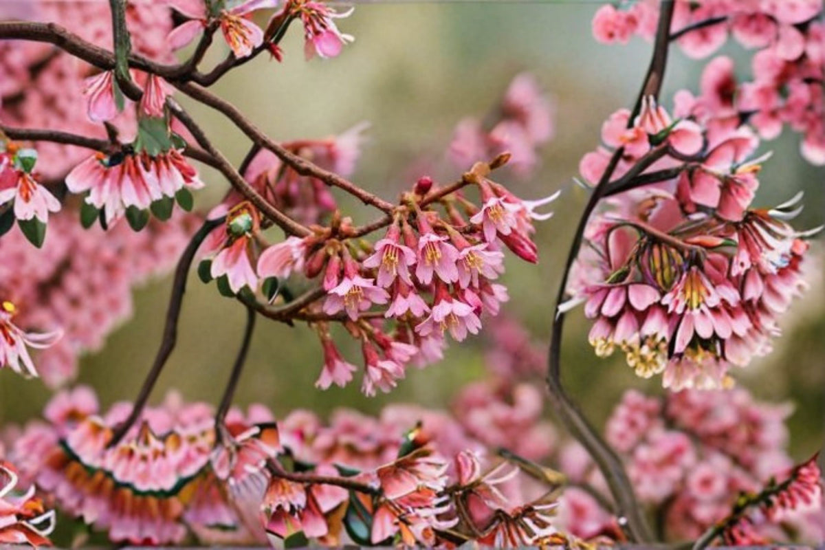 Okame Flowering Cherry Live Plant – 6–12" Tall – 2.5" Pot – Prunus × incam 'Okame'