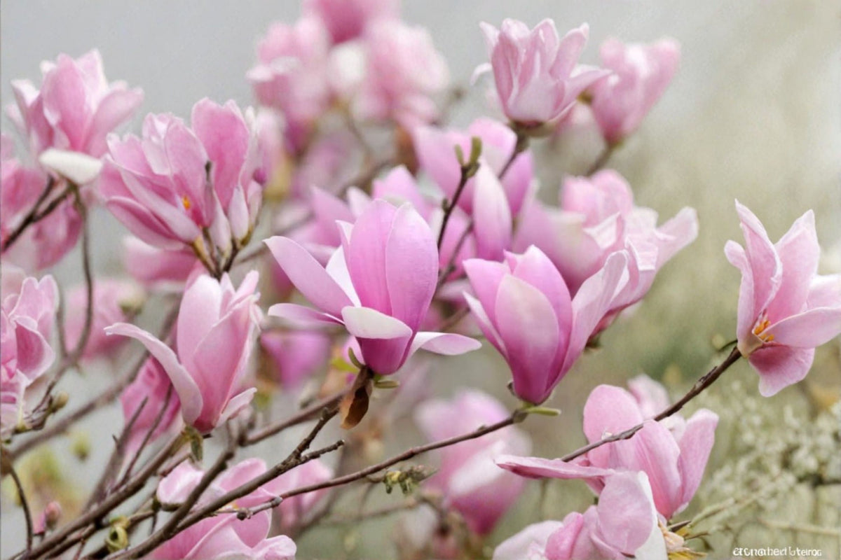 Jane Magnolia Live Plant | Magnolia x 'Jane' | 6-12 Inch Plant | 2.5 Inch Pot | Pink Purple Flowering Shrub | Zones 4-7
