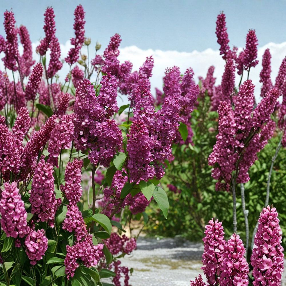 Ludwig Spaeth French Lilac – Live Fragrant Flowering Shrub | 1 Gallon Pot Plant | Deep Purple Spring Blooms | Classic Landscape Lilac