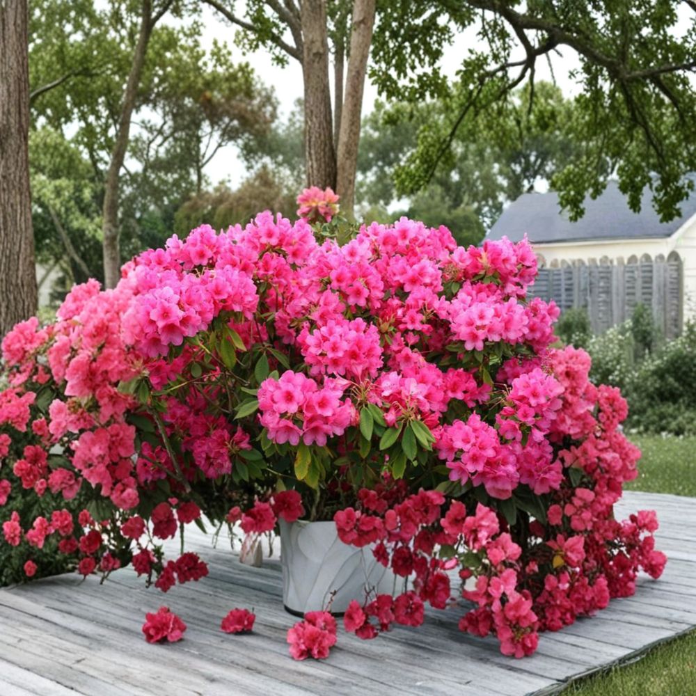 Rhododendron ‘Anna Rose Whitney’ Live Evergreen Shrub | Pink Blooming Rhododendron | Fast Growing Hardy Landscape Plant | Field Grown 18–21 Inches Wide