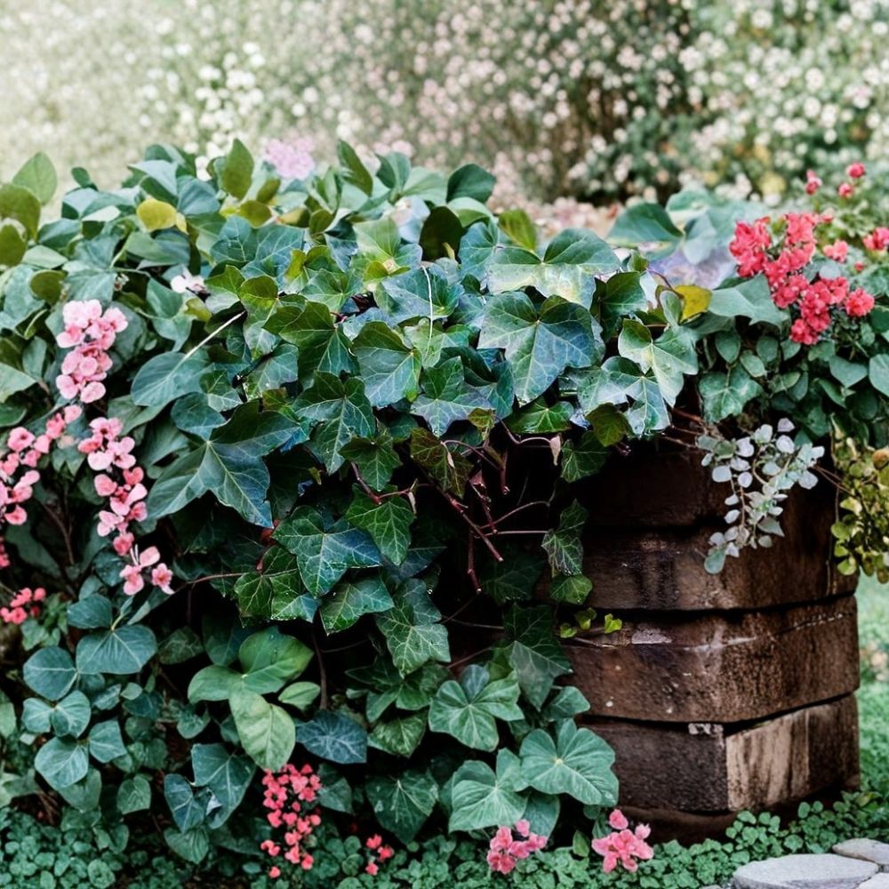 English Ivy – 25 Live Rooted Cuttings | 6–8 Inches Long | Evergreen Ground Cover | Climbing Vine | Hanging Basket Plant