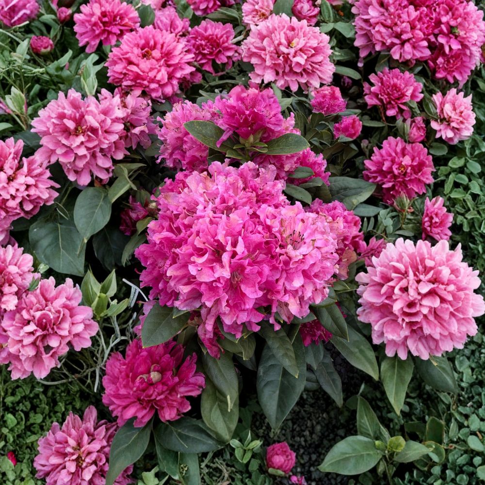 Rhododendron ‘Rocket’ Live Evergreen Shrub | Pink Blooming Rhododendron | Hardy Landscape Plant | Field Grown 12–15 Inches Wide