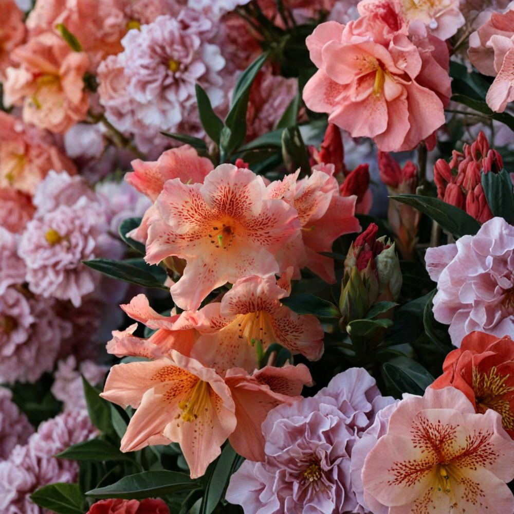 Rhododendron ‘Kaitlyn’s Delight’ Live Evergreen Shrub | Orange Blooms with Freckles | Compact Hardy Rhododendron | #2 Container Grown