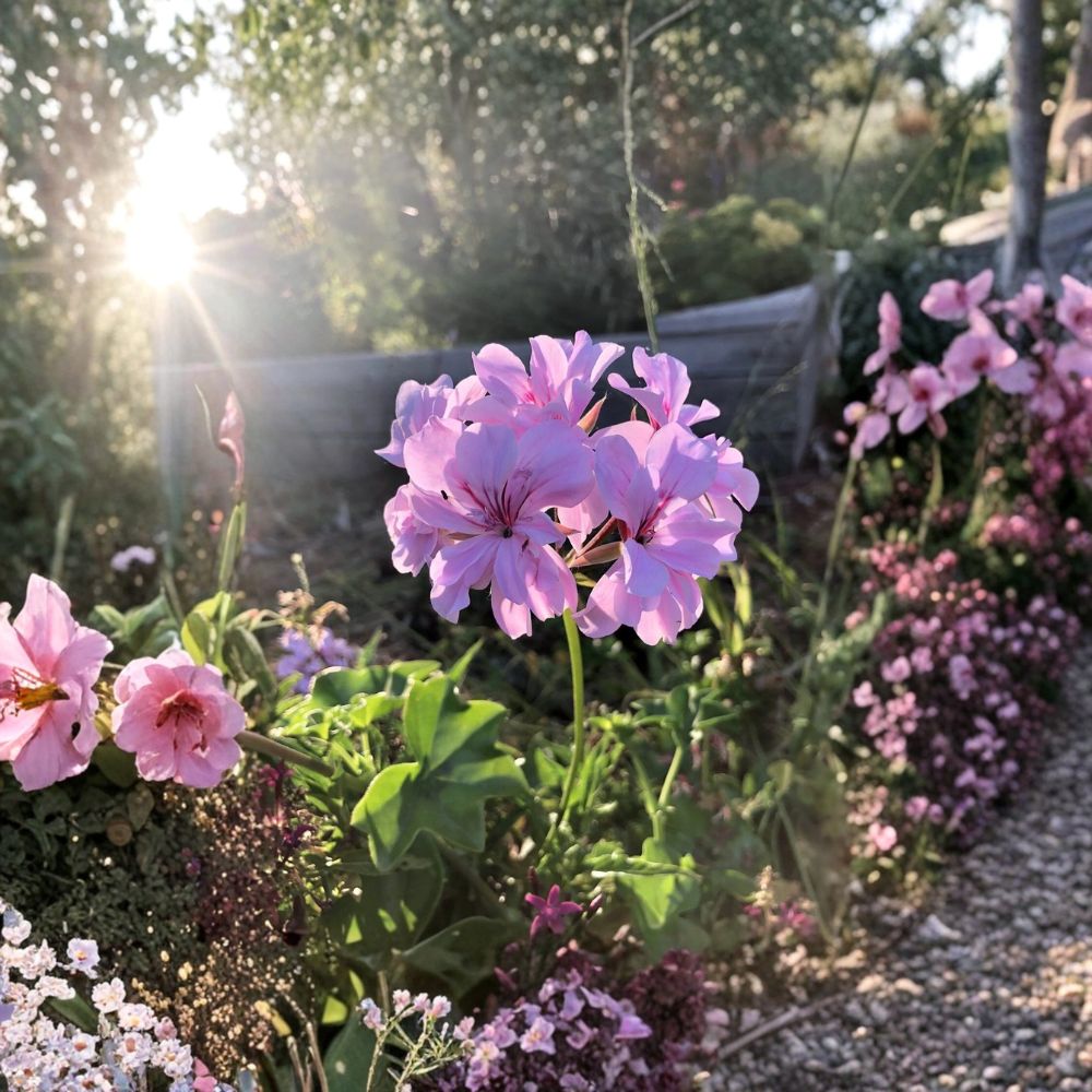 Lavender Trailing Ivy Geranium Live Cuttings | 3 Fresh 6-Inch Pelargonium peltatum Cuttings | Easy to Root | Patio & Hanging Basket Plant