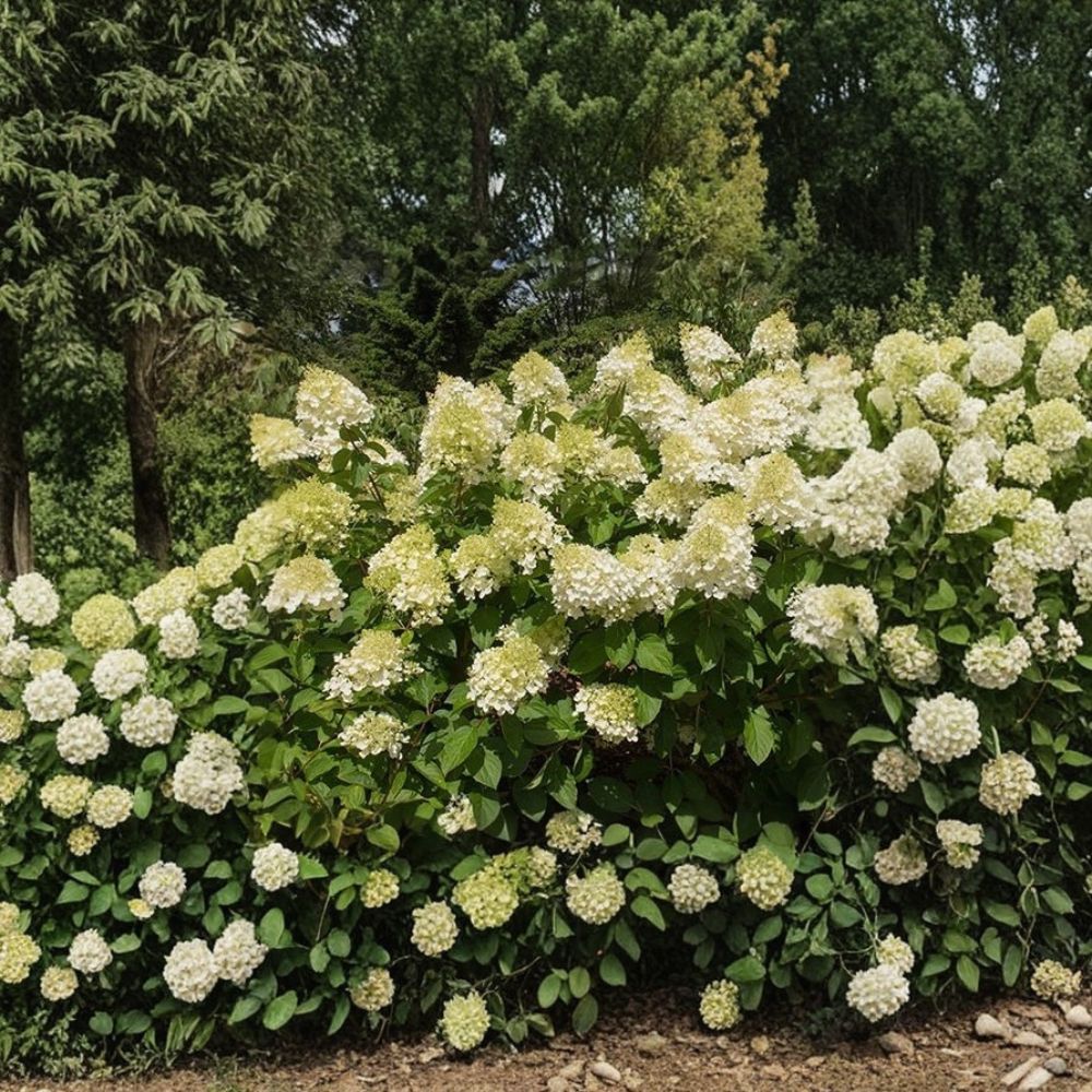 Silver Dollar Hydrangea – Hydrangea paniculata Live Plant | 3.5 Inch Nursery Pot | White to Pink Flowering Shrub | Compact Hardy Landscape Plant