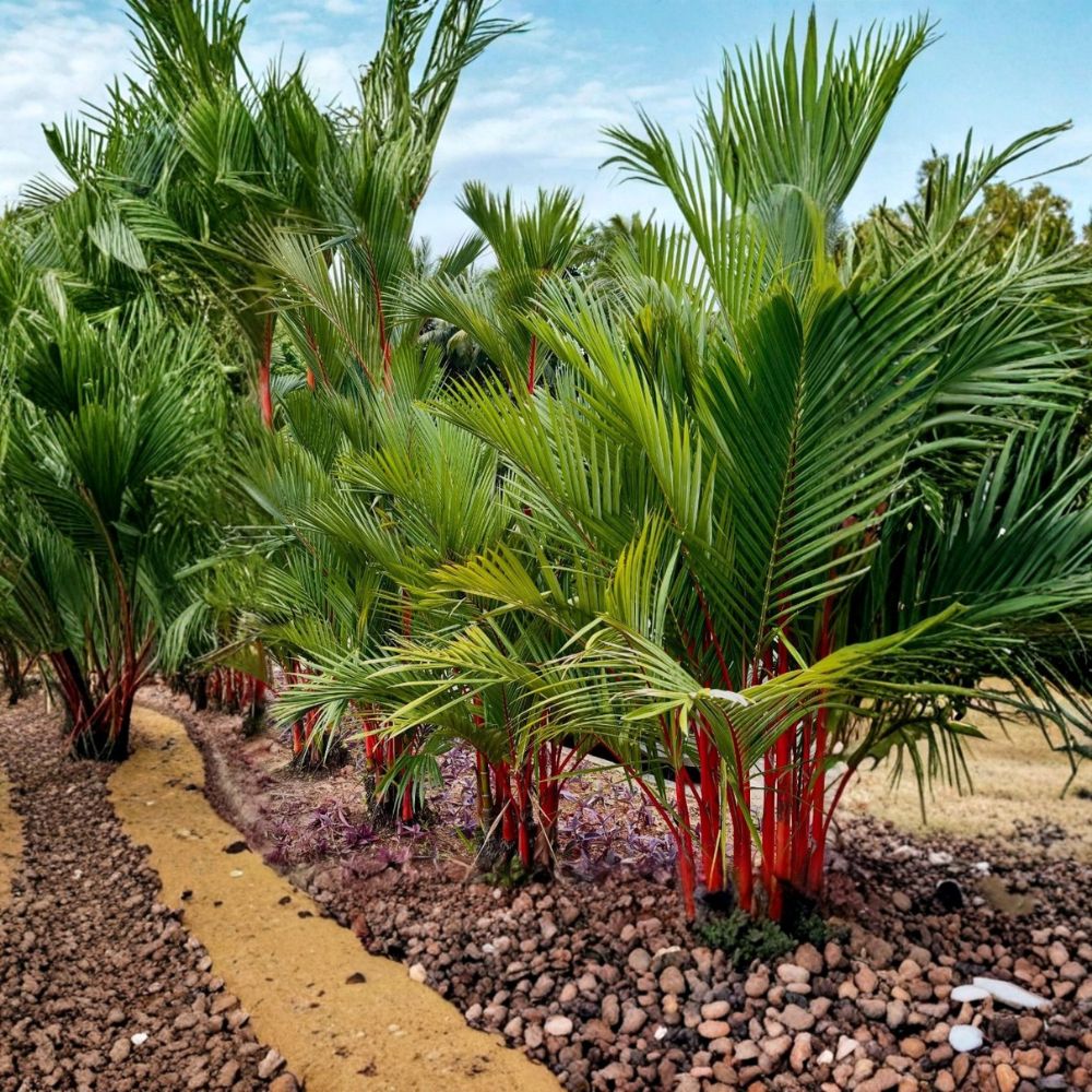 Red Latan Palm – Latania lontaroides Live Palm Tree | 3 Gallon Pot | Tropical Ornamental Fan Palm
