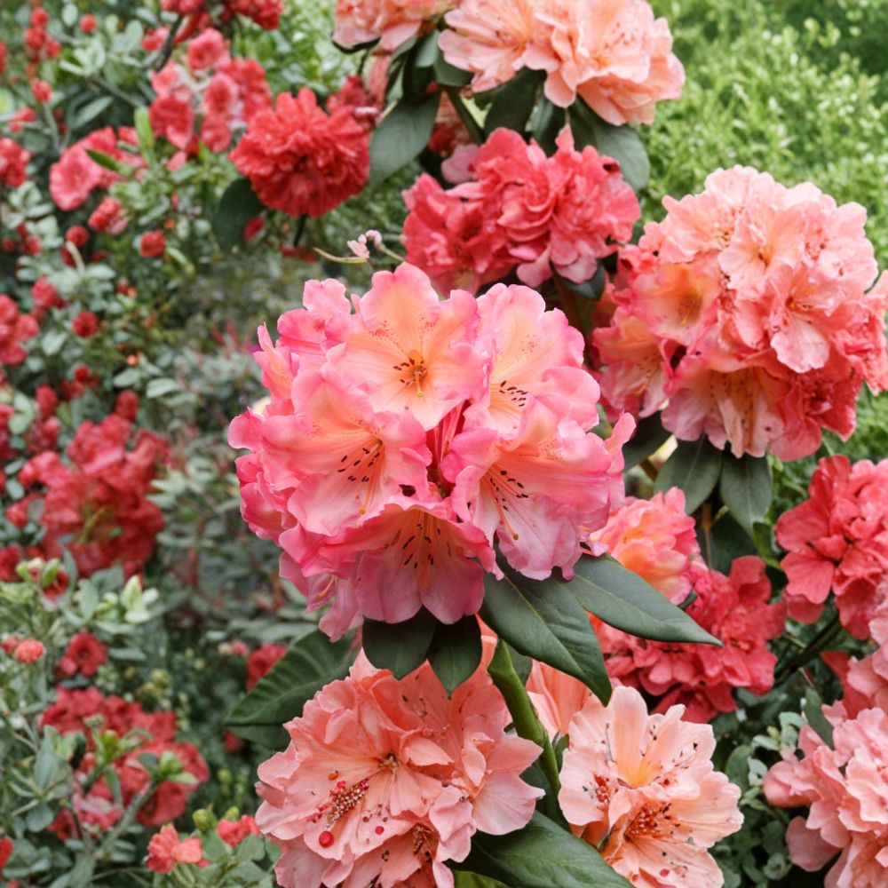 Rhododendron ‘Honey Butter’ Live Evergreen Shrub | Yellow Orange Pink Blooms | Hardy Flowering Rhododendron | #1 Container Grown