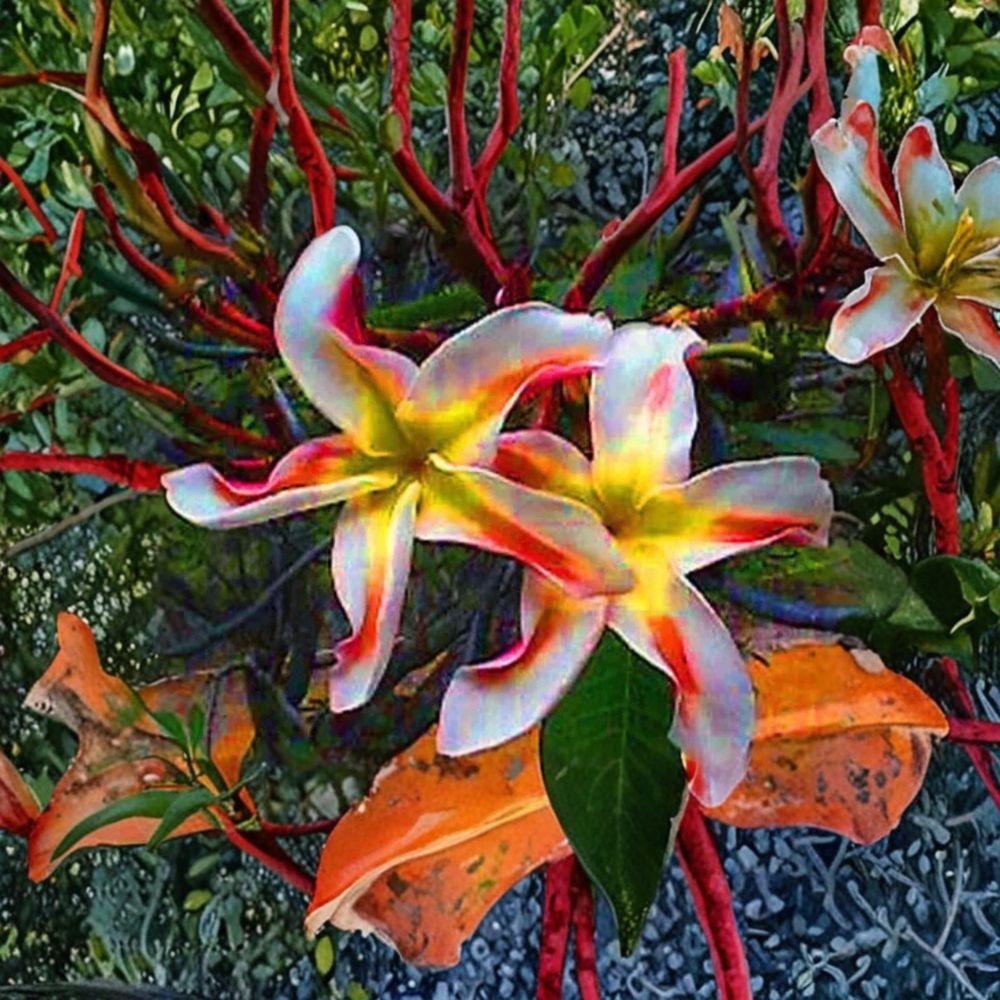 Starfish Plumeria – Plumeria rubra Rooted Seedling | 4–6 Inches Tall | Bare Root Frangipani Plant | Tropical Flowering Tree