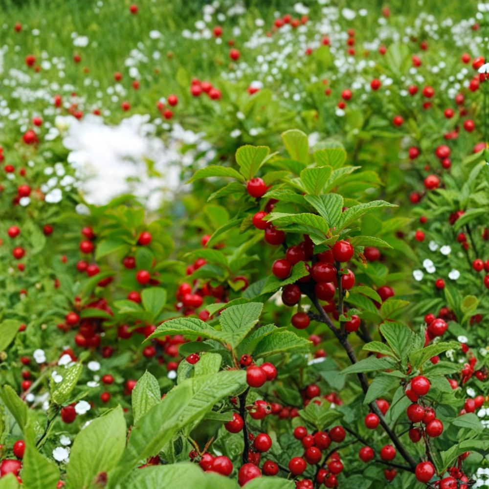 Nanking Bush Cherry – Prunus tomentosa Fresh Unrooted Cuttings | Set of 10 | Cold Hardy Fruit Shrub | Easy to Propagate