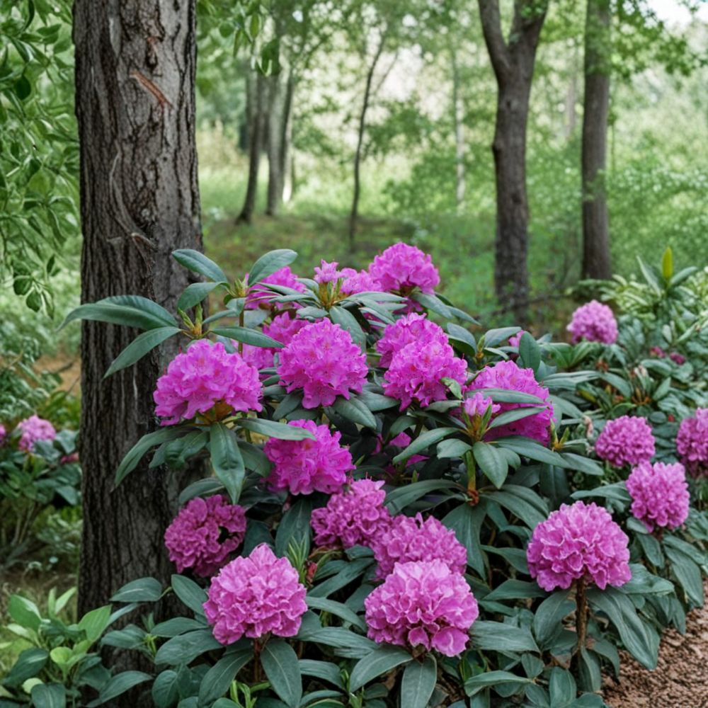 Rhododendron ‘English Roseum’ Live Evergreen Shrub | Large Pink Purple Blooms | Extremely Cold Hardy Rhododendron | Field Grown 12–15 Inches Wide