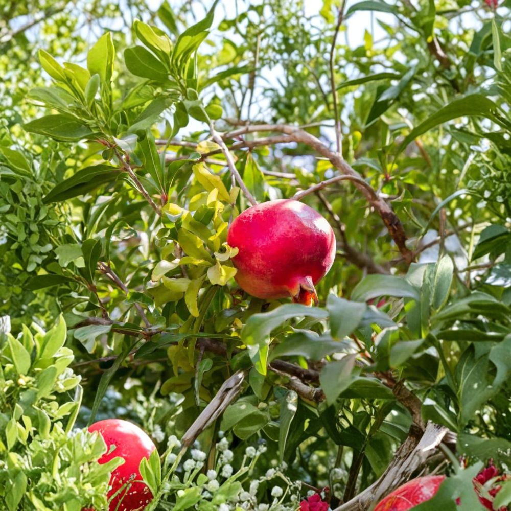 Wonderful Pomegranate Cuttings – 8 Live Cuttings | 9+ Inches Long | Organic Fruit Tree Propagation | Easy to Grow