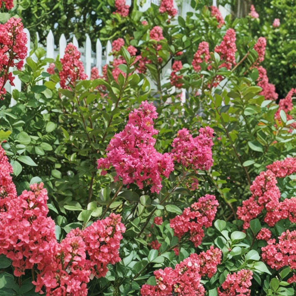 Lagerstroemia indica 'Hopi' – Pink Crape Myrtle Live Plant | 2 Gallon Pot | Bright Pink Summer Blooms | Hardy Flowering Shrub | Long Blooming Landscape Favorite