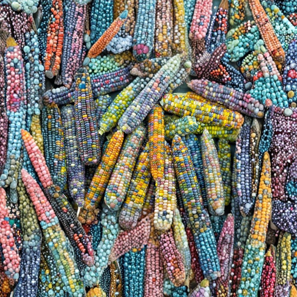 Glass Gem Corn – Zea mays Seeds | 100 Organic Seeds | Heirloom Rainbow Flint Corn | Garden & Homestead Friendly | Easy to Grow