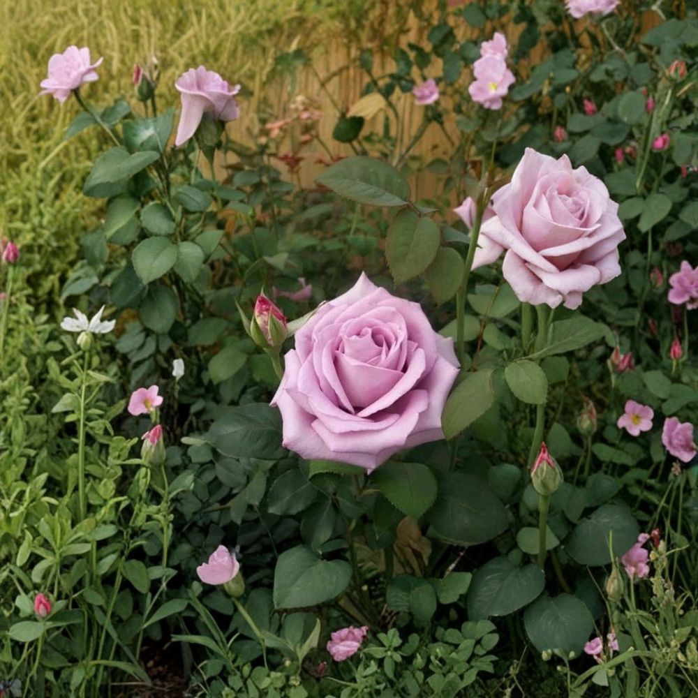 Blue Girl Rose – Hybrid Tea Rose Live Plant | 3 Gallon Size | Mauve Lavender Blooms | Fragrant Rose Bush | Elegant Garden Favorite
