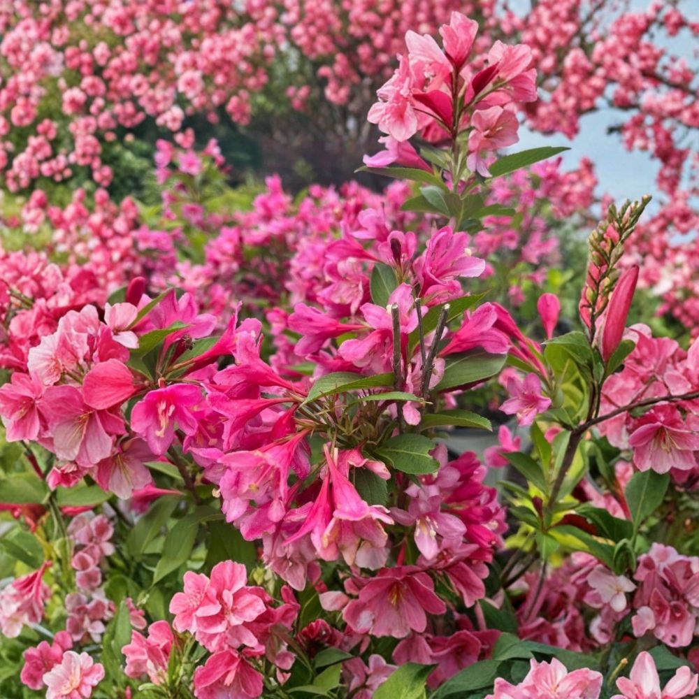 Minuet Weigela Live Plant – Weigela ‘Minuet’ | 8–12 Inches Tall | No Pot | Pinkish-Purple Flowers | Cold-Hardy Flowering Shrub | Deer Resistant | Zones 4–8