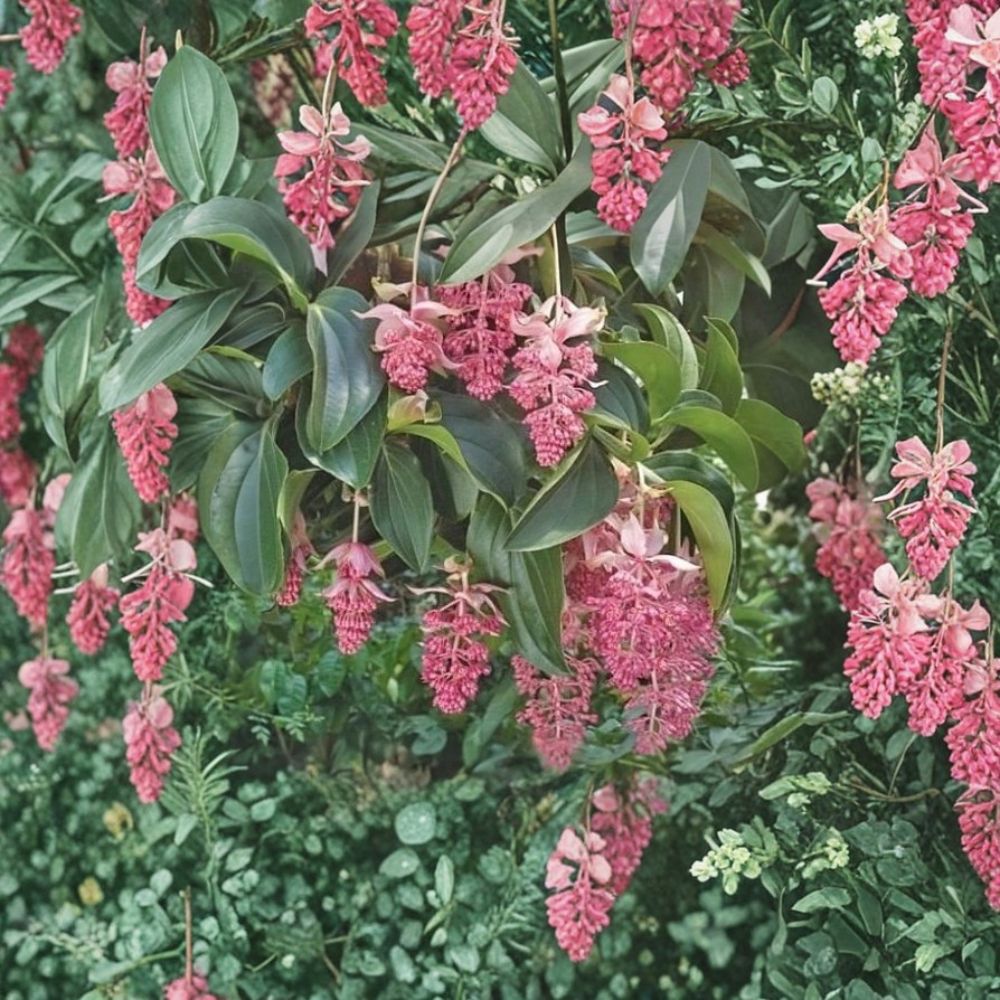 Royal Chandelier Medinilla – Medinilla magnifica Live Starter Plant | Ships in Nursery Pot | Rare Tropical Flowering Plant | Easy to Grow