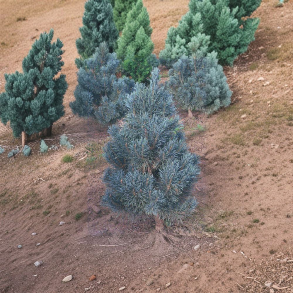 Bonna Scots Pine – Live Evergreen Conifer | 18 Inch Tall Plant | 1 Gallon Pot | Pinus sylvestris Columnar Pine Tree