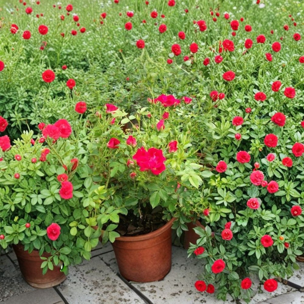 Red Drift Rose – Live Groundcover Rose Bush | 2 Gallon Plant | Vibrant Red Blooms | Full Sun Garden Shrub | Easy Care Landscape Rose