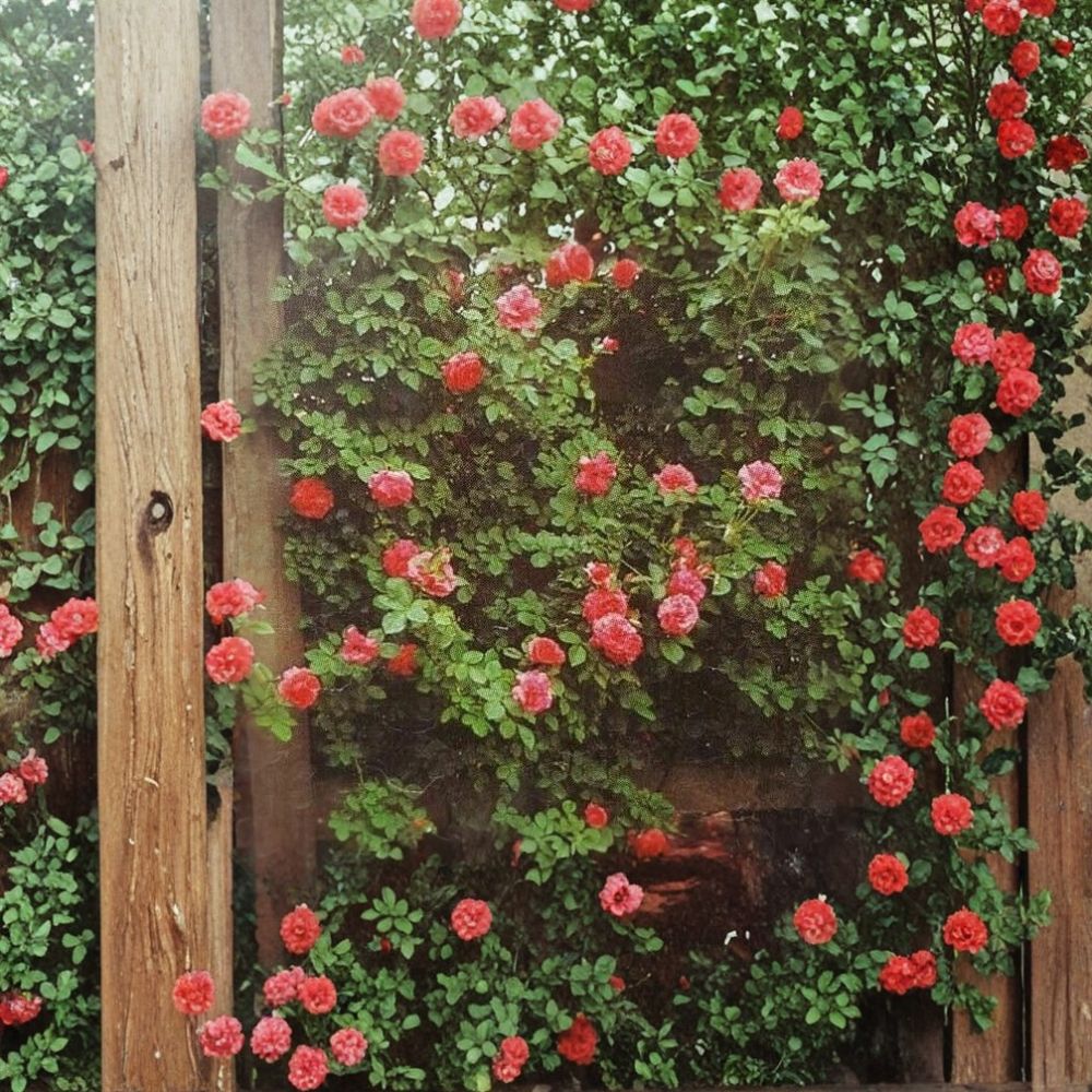 Climbing America Rose – Live Climbing Rose Plant | 1 Gallon Size | Salmon Pink Blooms | Fragrant Garden Rose | Trellis & Fence Climber