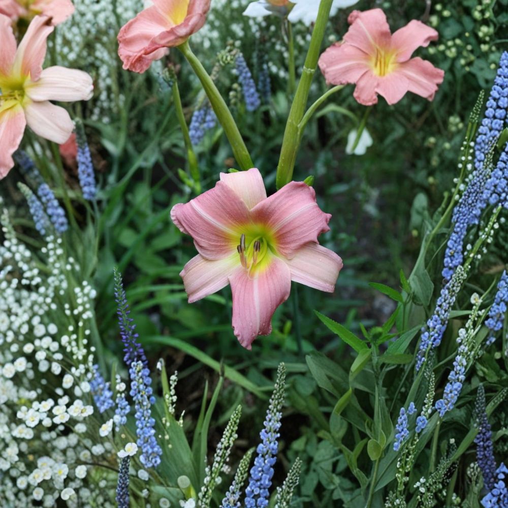 Hemerocallis 'Bama Music' Daylily – 3 Bare Root Plants | Grade #1 Roots | Hardy Perennial Flower | Easy to Grow | Garden Favorite