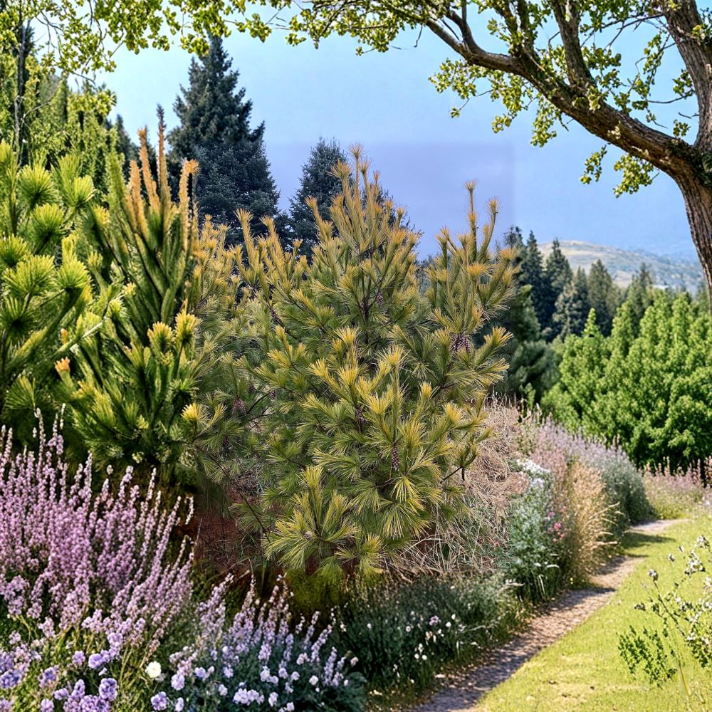 Pinus strobus 'Louie' – Eastern White Pine Live Plant | 18 Inches Tall | Includes 1 Gallon Pot Golden Evergreen Conifer | Landscape & Garden Friendly | Easy to Grow