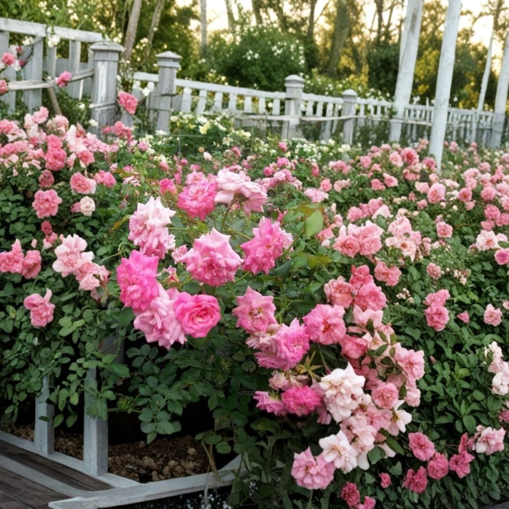 Sweet Drift® Rose – Rosa hybrida Live Plant | 5 Gallon Size | Pink Double Flower Groundcover Rose | Includes Root Ball | Landscape & Garden Friendly | Easy to Grow