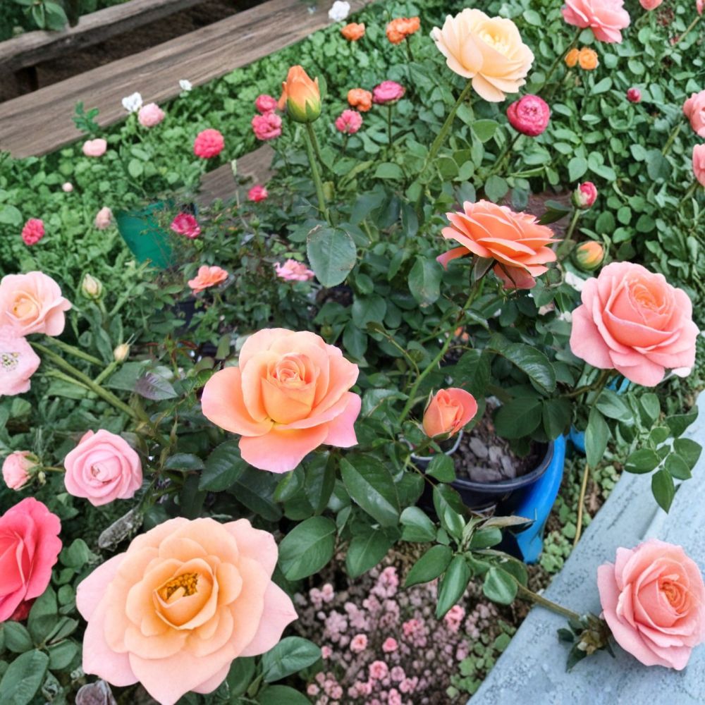 New Year Grandiflora Rose – Live Bush Plant | 2 Gallon Size | Includes Rooted Rose Ready for Planting | Landscape & Garden Friendly | Easy to Grow