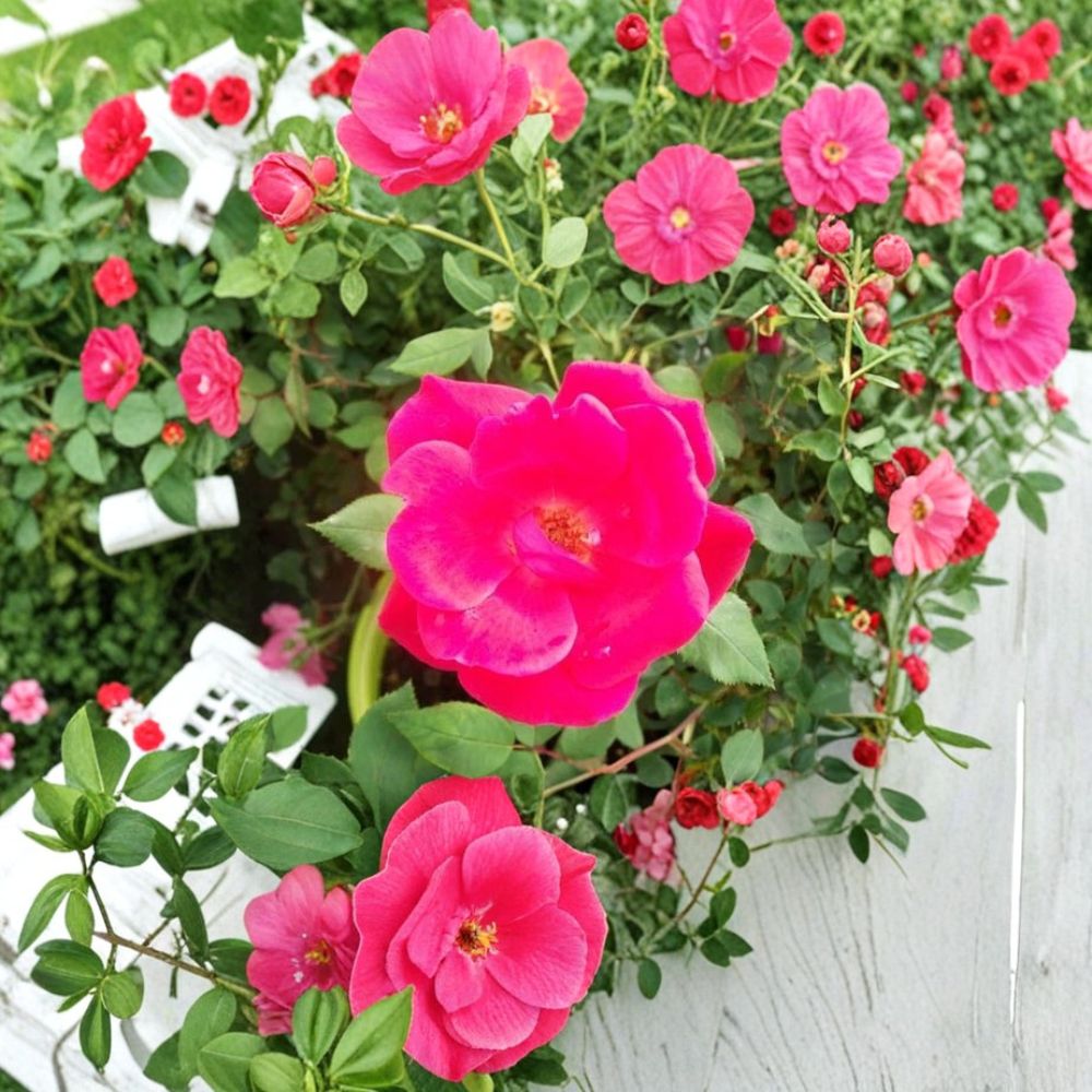 Red Knock Out® Rose – Rosa Live Shrub | 2 Gallon Size | Cherry Red Blooms | Disease Resistant Landscape Rose | Easy Care Garden Plant