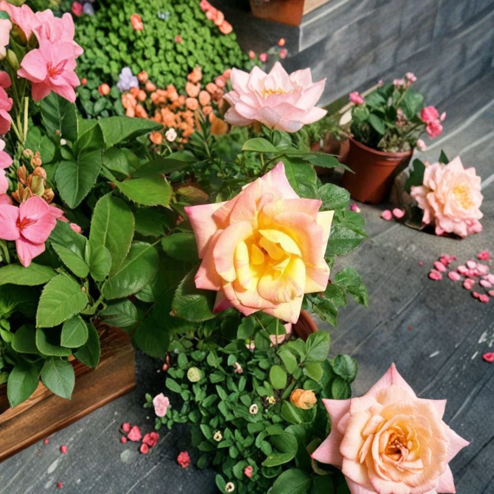 Jacob's Robe Climbing Rose – Live Bush Plant | 3 Gallon Size | Includes Rooted Climbing Rose Ready for Planting | Trellis & Garden Friendly | Easy to Grow