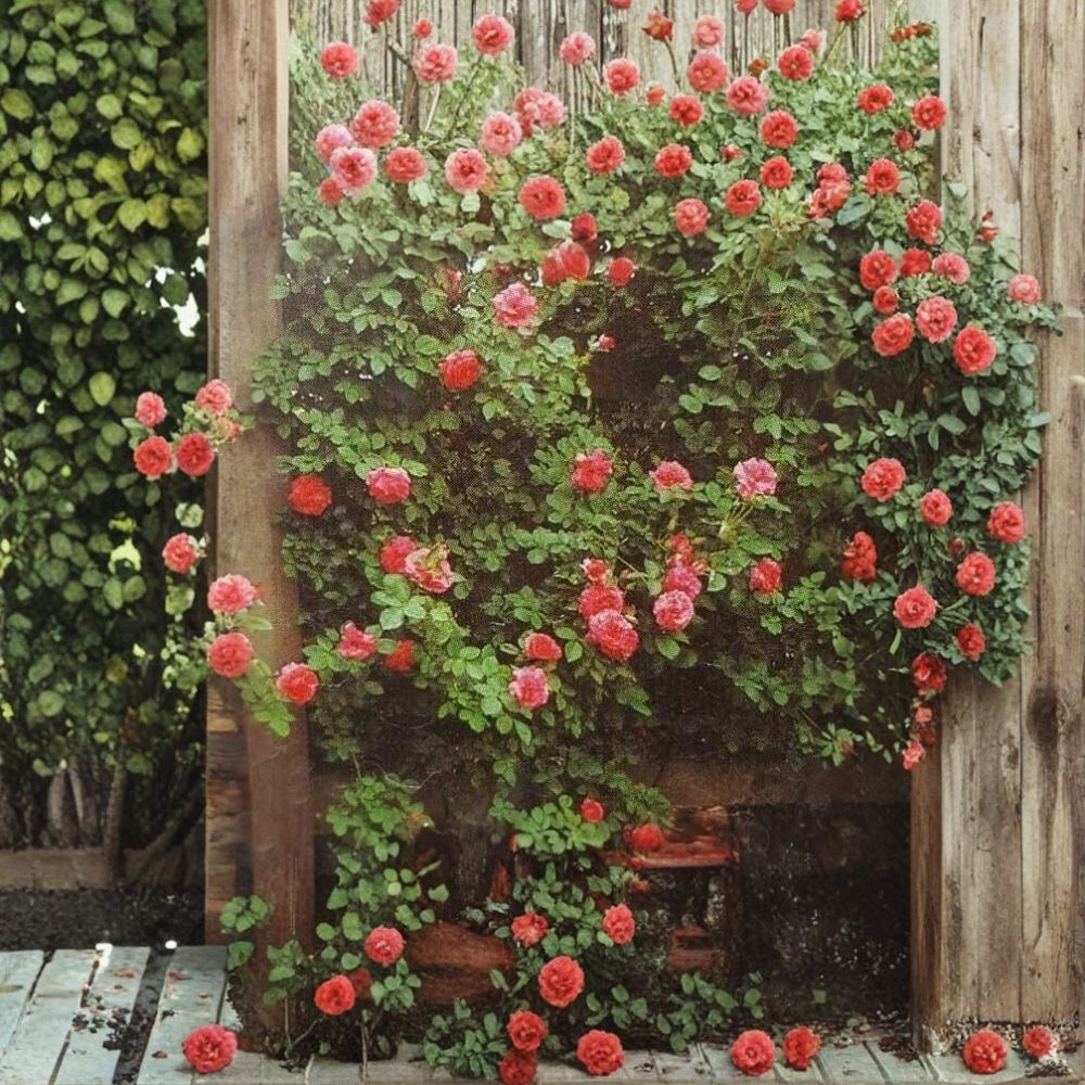 Climbing America Rose – Live Climbing Rose Plant | 2 Gallon Size | Includes Rooted Rose Ready for Planting | Trellis & Garden Friendly | Easy to Grow