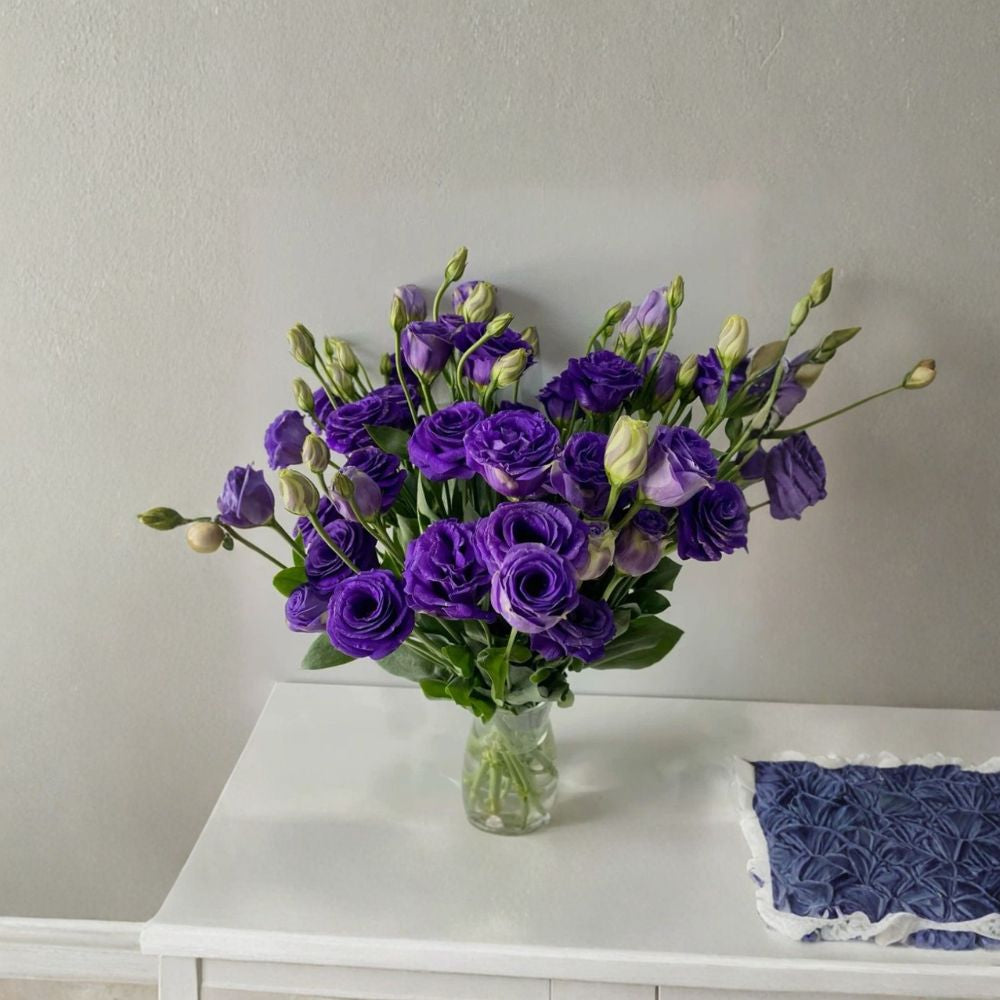Lisianthus 'Doublini Blue I' Live Plant Plug – 1–3 Inches Tall | Blue Flowering Annual | Well-Rooted Starter Plant | Garden & Container Friendly | Easy to Grow
