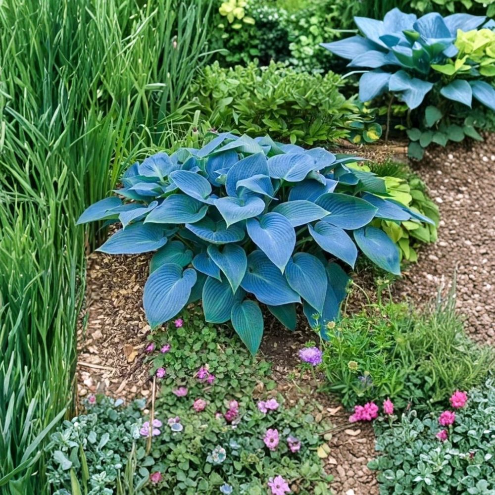 Halcyon Hosta Plant – Hosta ‘Halcyon’ | 4" Live Potted Perennial | Blue-Green Foliage | Shade Garden Plant | Foundation & Border Plant