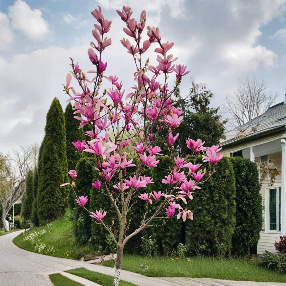 Ann Star Magnolia Live Tree – 2 Inch Pot | Flowering Magnolia Starter Plant | Spring Blooming Ornamental Tree | Garden Favorite | Easy to Grow