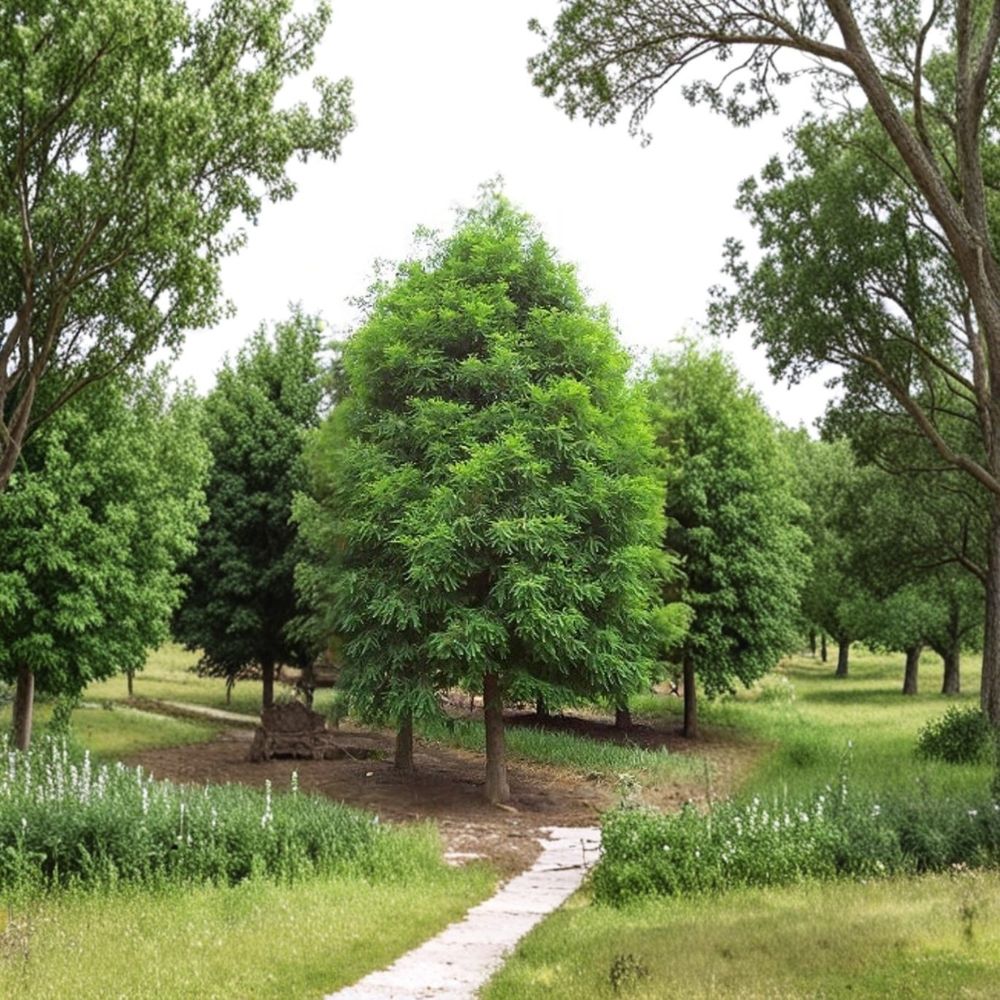 Bald Cypress Tree – Taxodium distichum Live Plant | 1 Quart Size | Hardy Deciduous Conifer