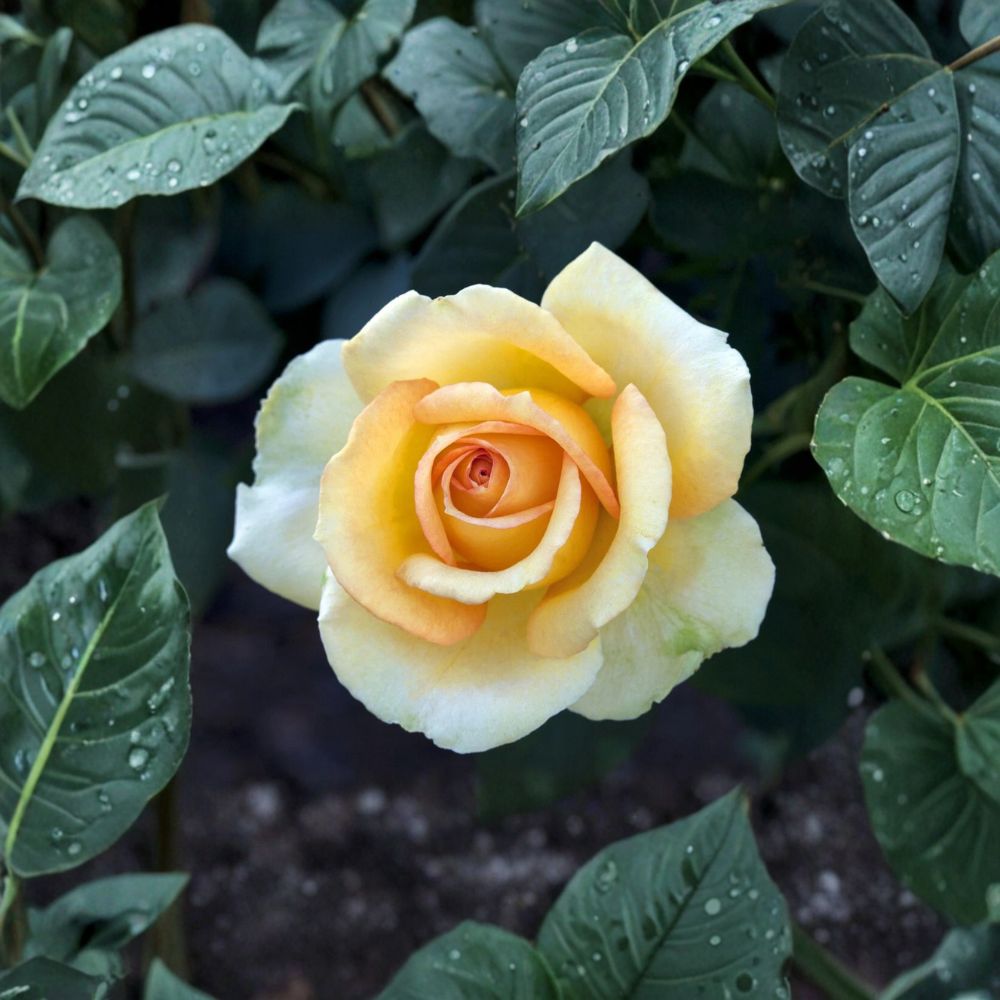 Gold Medal Grandiflora Rose – Rosa Live Plant | 3 Gallon Bush | Yellow Orange Blooms | Grandiflora Rose Shrub | Vibrant Garden Favorite