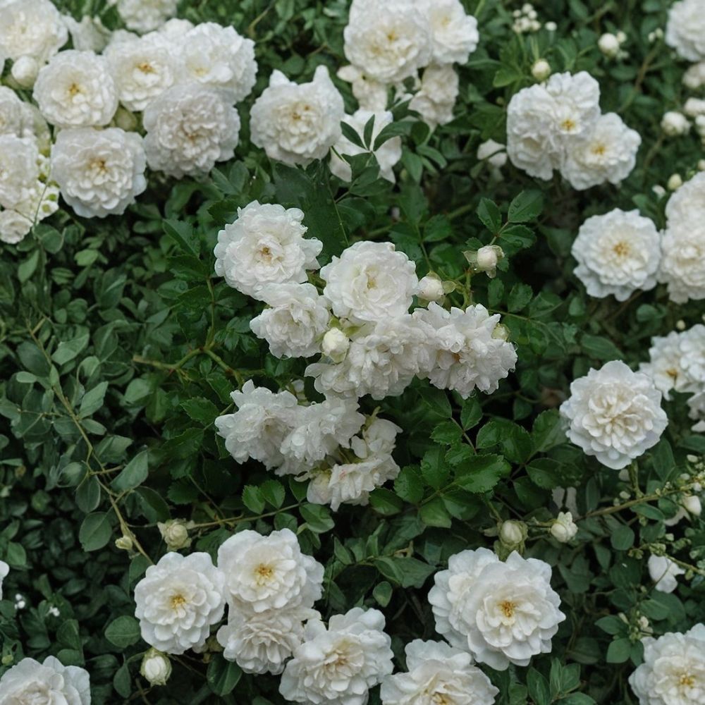 White Drift® Rose – Rosa 'White Drift' Live Plant | 1 Quart Grow Bag | Repeat Blooming Groundcover Rose | Low Maintenance Shrub