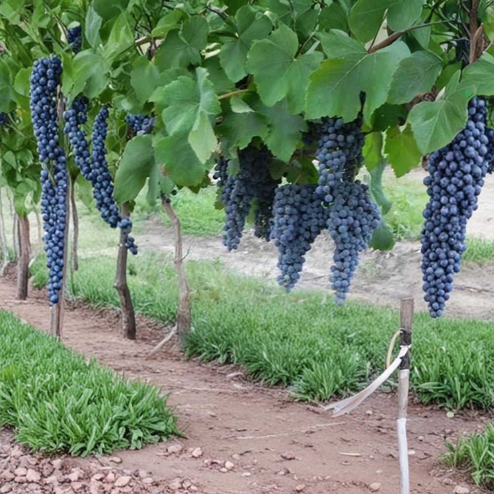 Pinot Noir Grape Vine – Vitis vinifera Live Plant | 4–6 Feet Tall | Red Wine Grape Vine | Self-Fertile Vineyard Plant | Fast Growing Fruit Vine