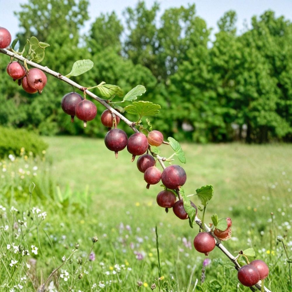 Captivator Gooseberry Live Plant – Rooted Starter Shrub | Fruit Bearing Bush | Includes Rooted Plant | Cold Hardy | Easy to Grow