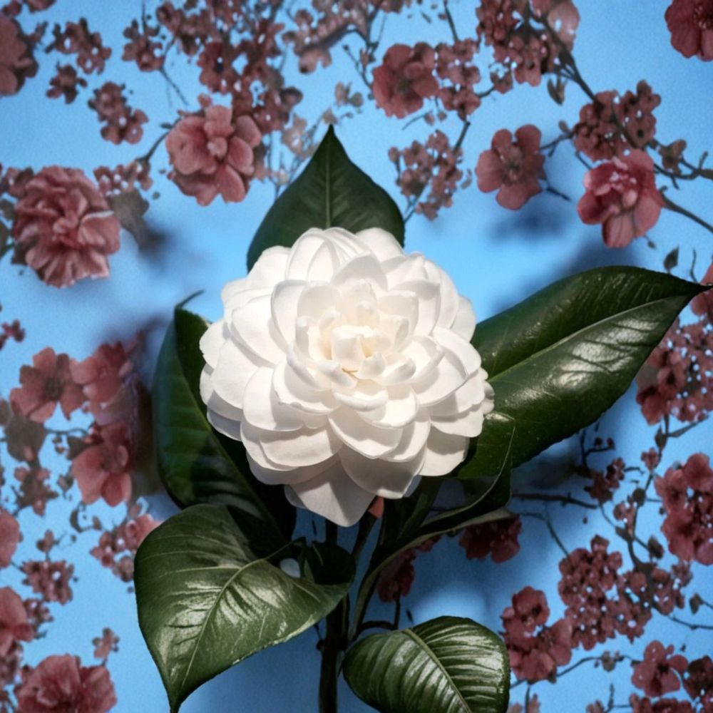 Seafoam Camellia Japonica – Live Starter Plant | Well-Rooted in 3 Inch Pot | Rare Evergreen Flowering Shrub | Highly Variable Blooms