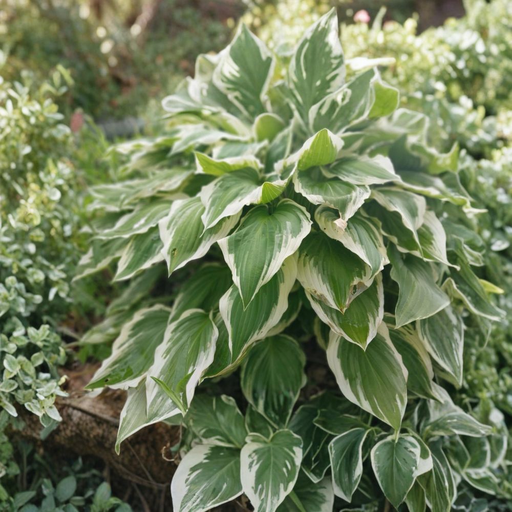 Hosta 'Patriot' – 5 Bare Root Plants | Variegated Green & White Shade Perennial | Medium to Large Hosta