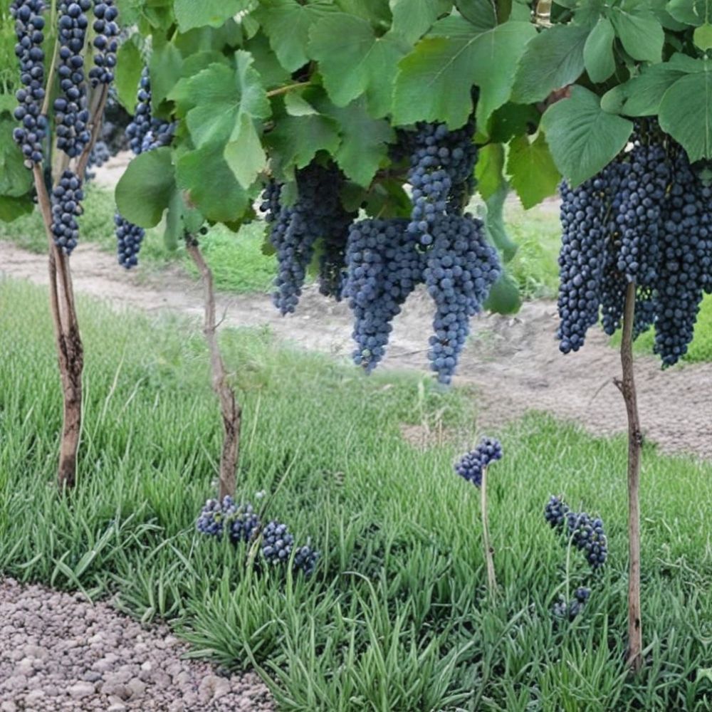 Paseante Noir Wine Grape Vine – Vitis vinifera Live Plant | 4–6 Feet Tall | Self-Fertile Wine Grape | Includes Root-Wrapped Vine | Pierce's Disease Resistant | Easy to Grow