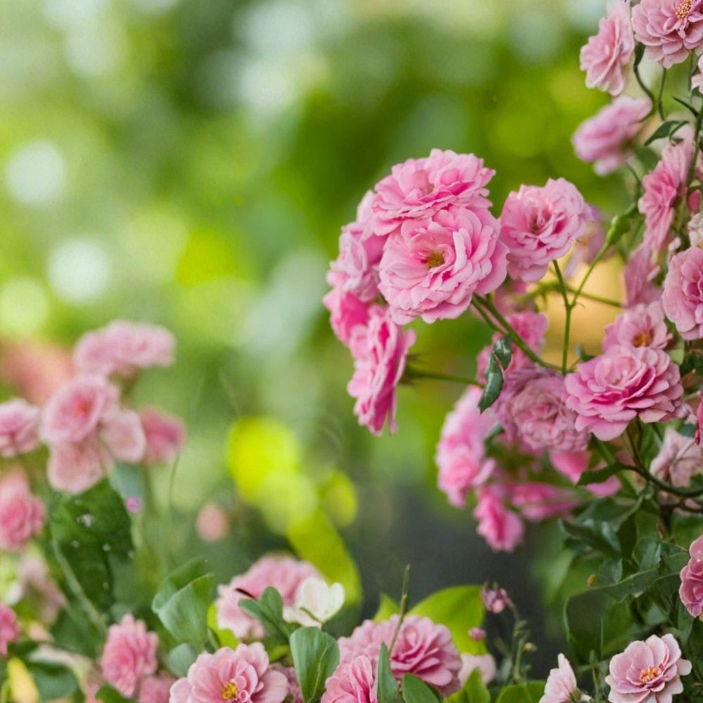 Miniature Showcase Heirloom Pink Rose – Live Bare Root Rose Bush | Approximately 1 Foot Tall | Fragrant Blooms | Easy to Grow